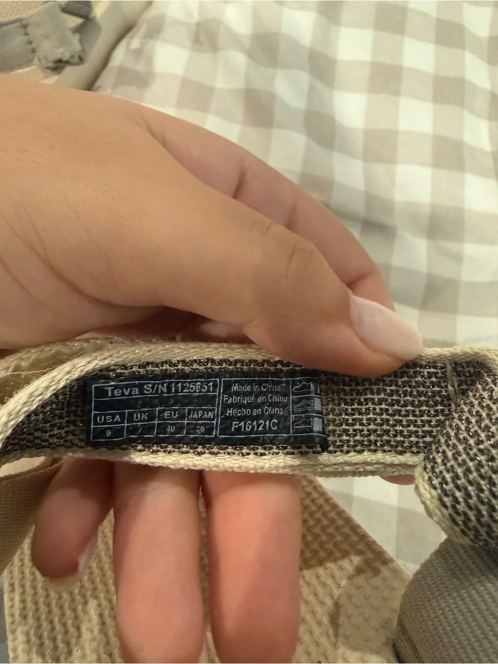 Teva Neutral Multicolor Strap Sandals